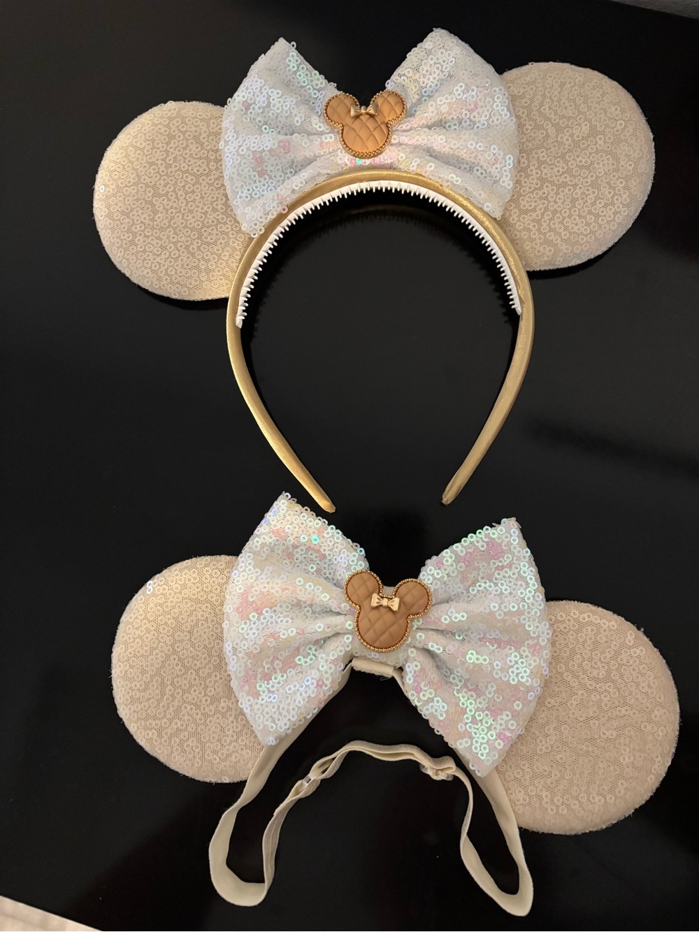Sequin MOMMY &ME matching Minnie Headbands